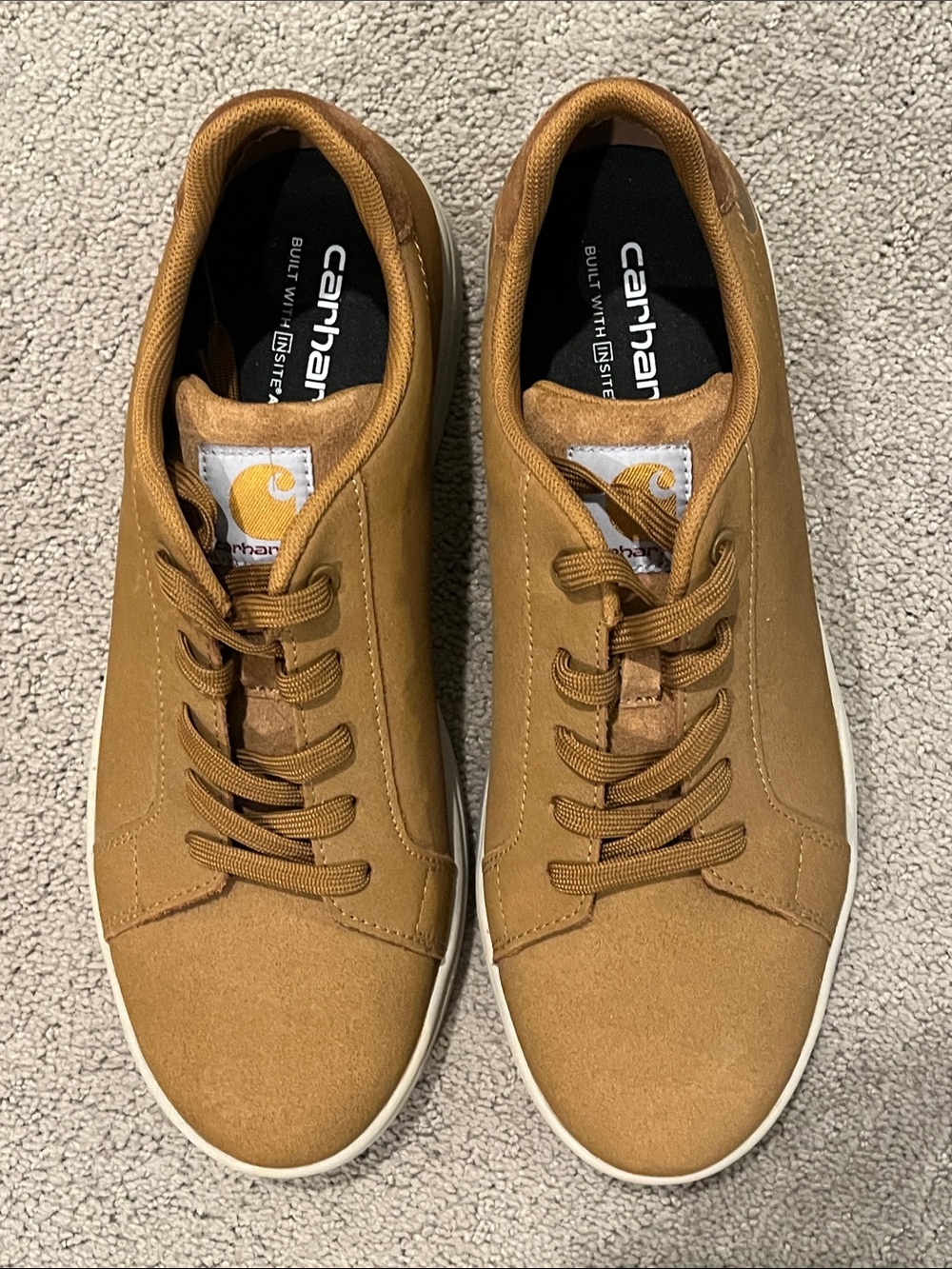Carhartt Men's Brown Low-Top Canvas Sneakers. Never worn.